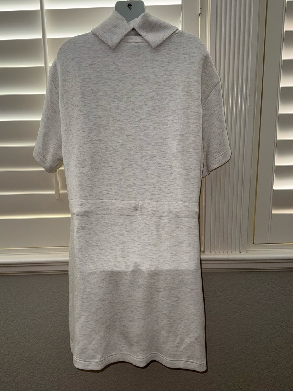 VARLEY Double Soft Sophie Dress Ivory Marl Size Medium - Picture 5 of 7
